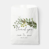 Garden Foliage Grüne Reben Hochzeit Vielen Dank Geschenktütchen (Vorderseite)