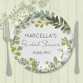 Garden Foliage Grünes Brautparty Pappteller