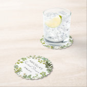 Garden Foliage Grünes Brautparty Untersetzer (Vor Ort)