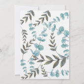 Garden Foliage Save the Date Card Einladung (Rückseite)