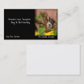 Garden Fotografy Butterfly Wings Dog Visitenkarte (Vorne/Hinten)