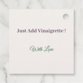 Garden-Fresh Salad Dressing — Porcelain Pitcher Geschenkanhänger (Rückseite)