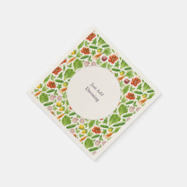 Garden-Fresh Summer Pink Serviette