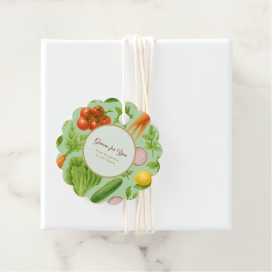 Garden — Fresh Vegetable  Geschenkanhänger (Beispiel)