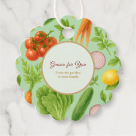 Garden — Fresh Vegetable  Geschenkanhänger