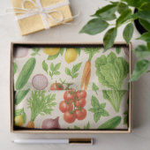 Garden-Fresh Veggies Tissue — Medium | Cream Seidenpapier (Geschenk)