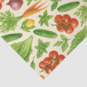 Garden-Fresh Veggies Tissue — Medium | Cream Seidenpapier (Detail)