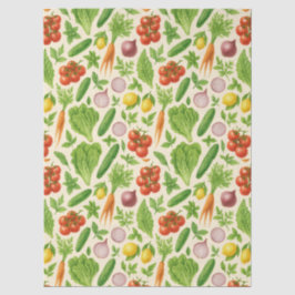 Garden-Fresh Veggies Tissue — Medium | Cream  Seidenpapier