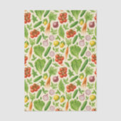 Garden-Fresh Veggies Tissue — Medium | Cream Seidenpapier (Vorderseite)