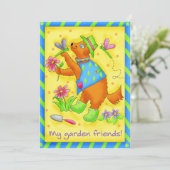 Garden Friends "Garden Club" Einladung (Stehend Vorderseite)