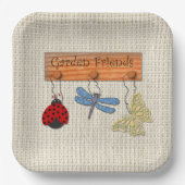 Garden Friends Pappteller (Vorderseite)