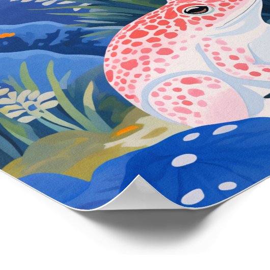 Garden Frog Poster (Ecke)