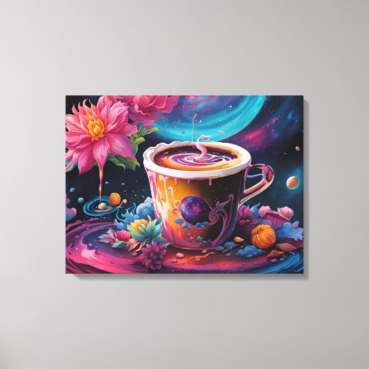 Garden Galaxy Kaffee Leinwanddruck (Vorderseite)