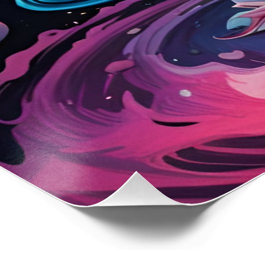 Garden Galaxy Kaffee Poster (Ecke)