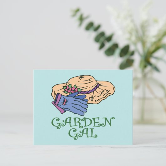 Garden Gall Postkarte (Stehend Vorderseite)