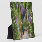 Garden Gate and Wisteria Fotoplatte (Seite)