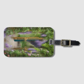 Garden Gate and Wisteria Gepäckanhänger (Vorderseite (Horizontal))