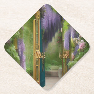 Garden Gate and Wisteria Untersetzer