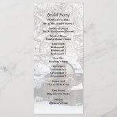 Garden Gate in Winter Wedding Programm (Rückseite)