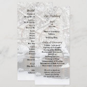 Garden Gate in Winter Wedding Programm (Vorne/Hinten)