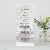 Garden Gate in Winter Wedding Programm (Stehend Vorderseite)