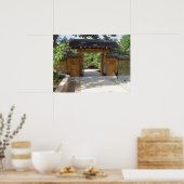 Garden Gate Near Japanese Gardens Poster (Küche)