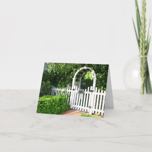 Garden Gate Note Cards Karte (Vorderseite)