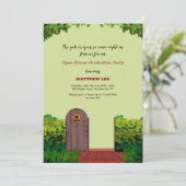 Garden Gate Open House Partys Einladung (Stehend Vorderseite)