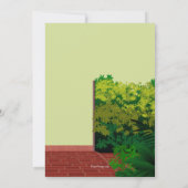 Garden Gate Open House Partys Einladung (Rückseite)