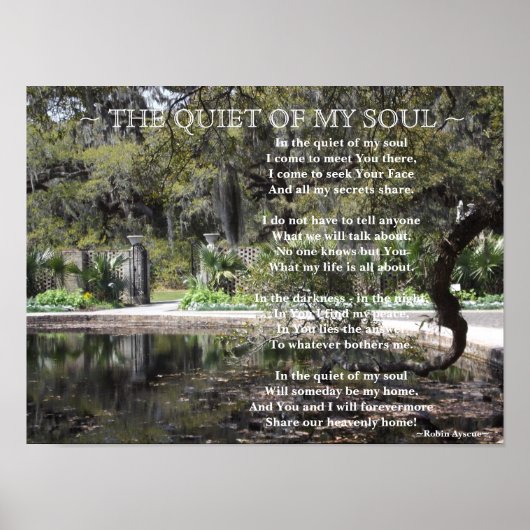 GARDEN GATE POEM POSTER (Vorne)