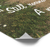 Garden Gate Poster mit Quotation (Ecke)