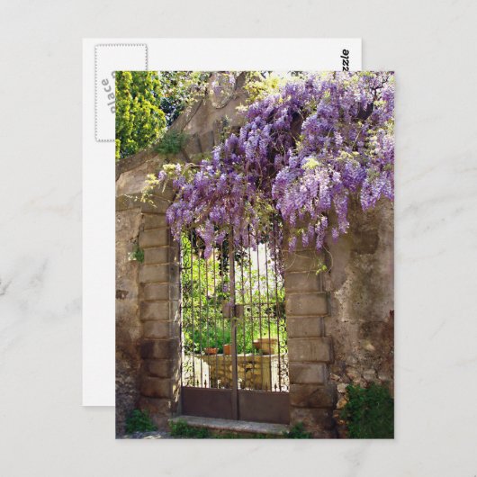 Garden Gate Postkarte (Vorne/Hinten)