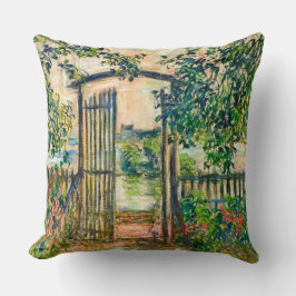 Garden Gate Vetheuil Claude Monet Frische Pasta ma Kissen
