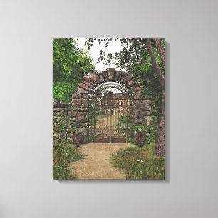 Garden Gate Wrapped Canvas Leinwanddruck