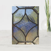 Garden Geburtstag Fenster blau grün Karte (Rückseite)