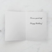 Garden Geburtstag Fenster blau grün Karte (Innenseite)