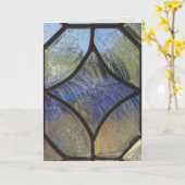 Garden Geburtstag Fenster blau grün Karte (Gelbe Blume)