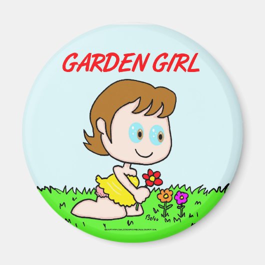 Garden Girl Magnet (Vorne)
