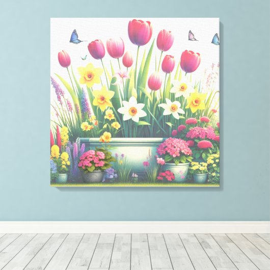 Garden Glow Leinwanddruck (Insitu (Holzboden))