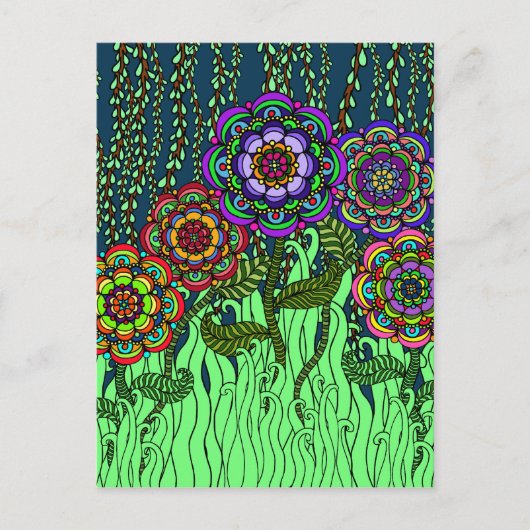 Garden Glow Postcard Postkarte (Vorderseite)