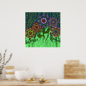 Garden Glow Poster (Küche)