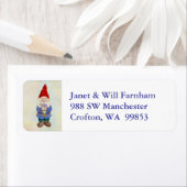 Garden Gnome-Adressetikett (Insitu)