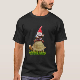 Garden Gnome auf Schildkröte T-Shirt