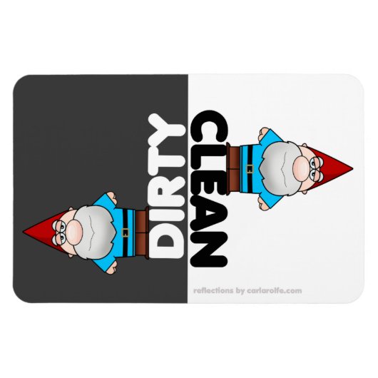 Garden Gnome Dishwasher Magnet (Horizontal)