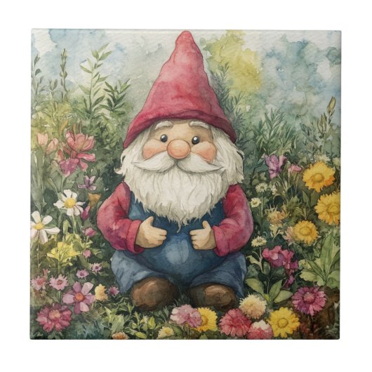 Garden Gnome Fliese (Vorderseite)