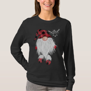 Garden Gnome Frohe Weihnachts Red Buffalo Kariert T-Shirt