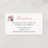 Garden Gnome Garden Woodland Hochzeitsempfang Begleitkarte (Vorderseite)