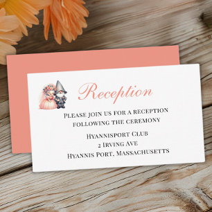 Garden Gnome Garden Woodland Hochzeitsempfang Begleitkarte