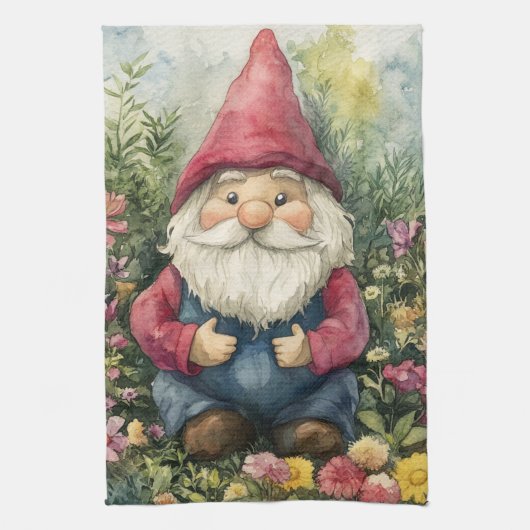 Garden Gnome Geschirrtuch (Vertikal)