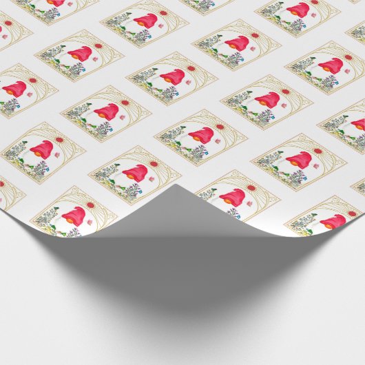 Garden Gnome Gift Wrap Geschenkpapier (Ecke)